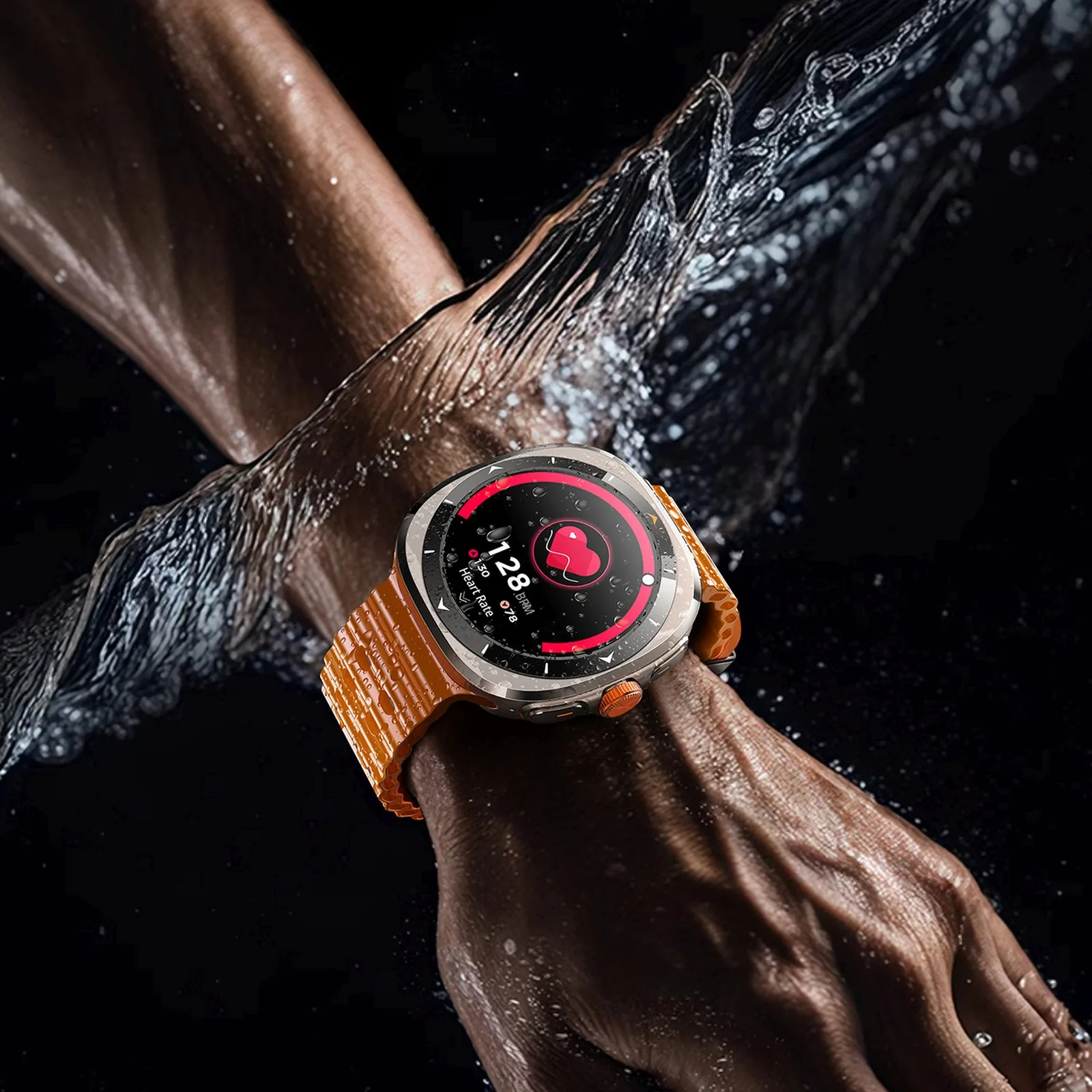 Smartwach sportowy z funkcją odbierania połączeń Venture Series JR-FV2 - pomarańczowy 6