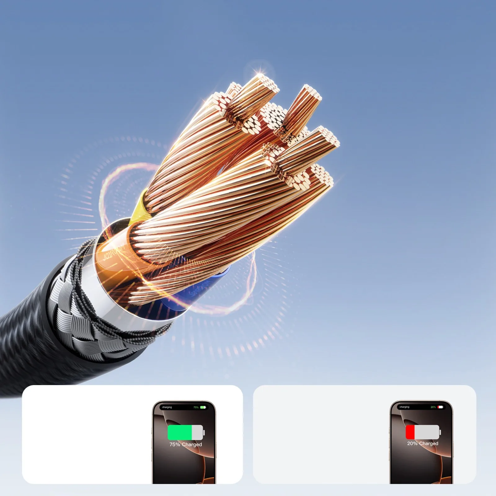 S-A28 pleteni USB-C kabel, 60W, 2m - crni 3