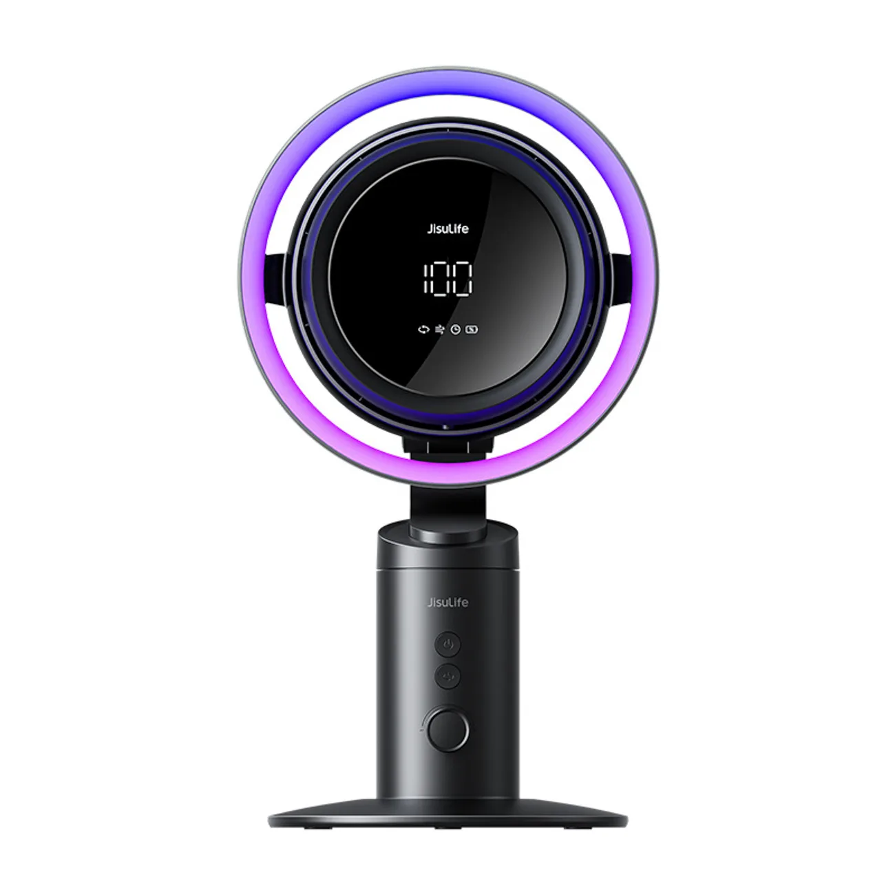 10000mAh Table Fan Pro3 Desk Turbine Fan with Filter - Dark Gray 2