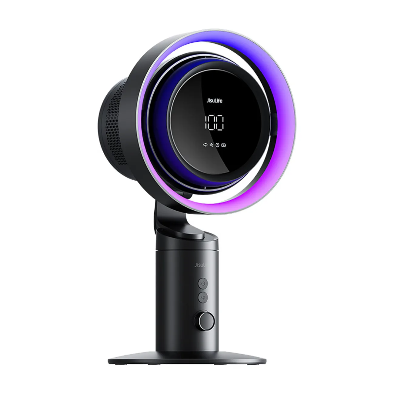 10000mAh Table Fan Pro3 Desk Turbine Fan with Filter - Dark Gray 3