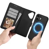 Összecsukható pénztárca tok kártyatartókkal iPhone 17-hez MagSafe Wallet - matt fekete 3