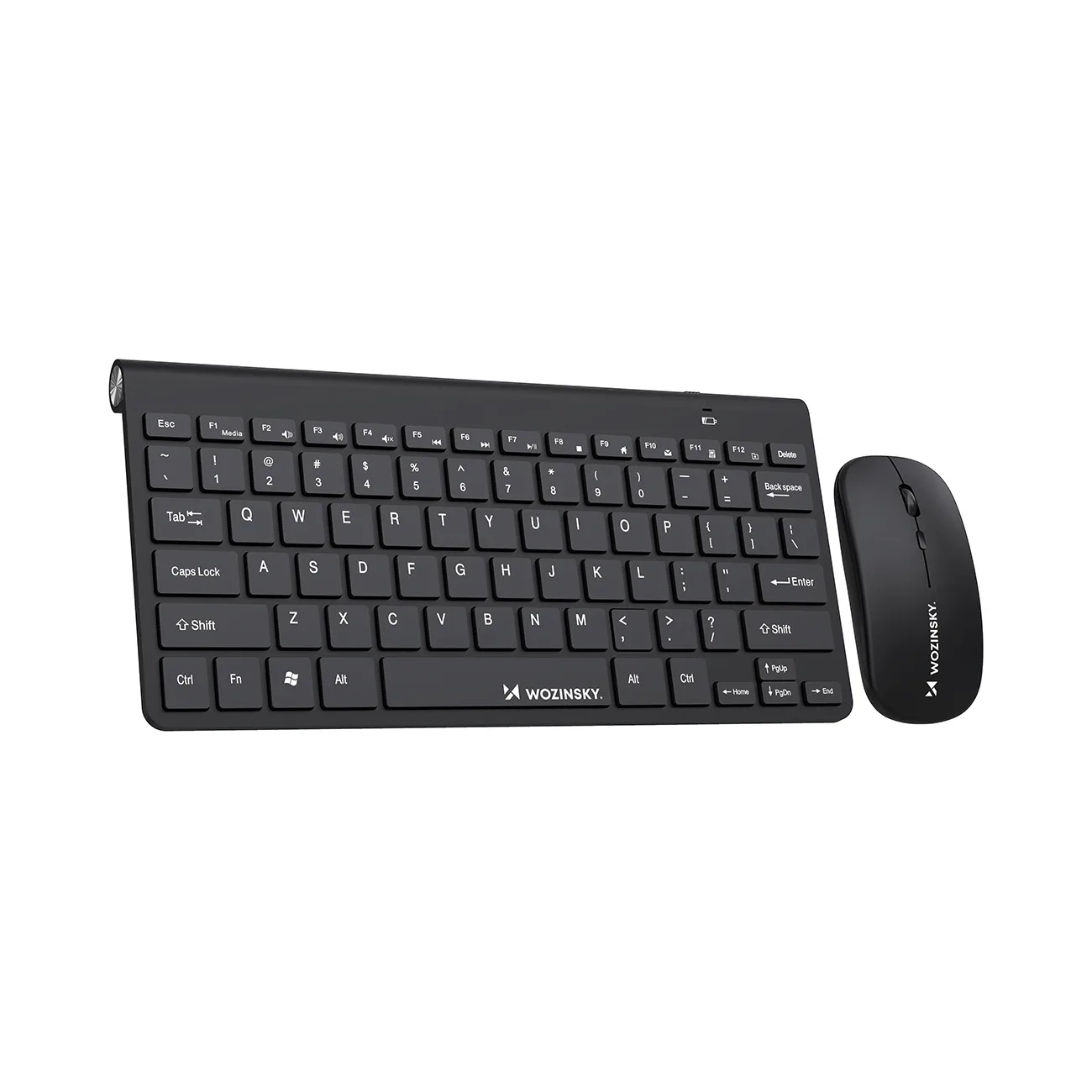 Set tastatură și mouse fără fir de 2,4 GHz - Negru