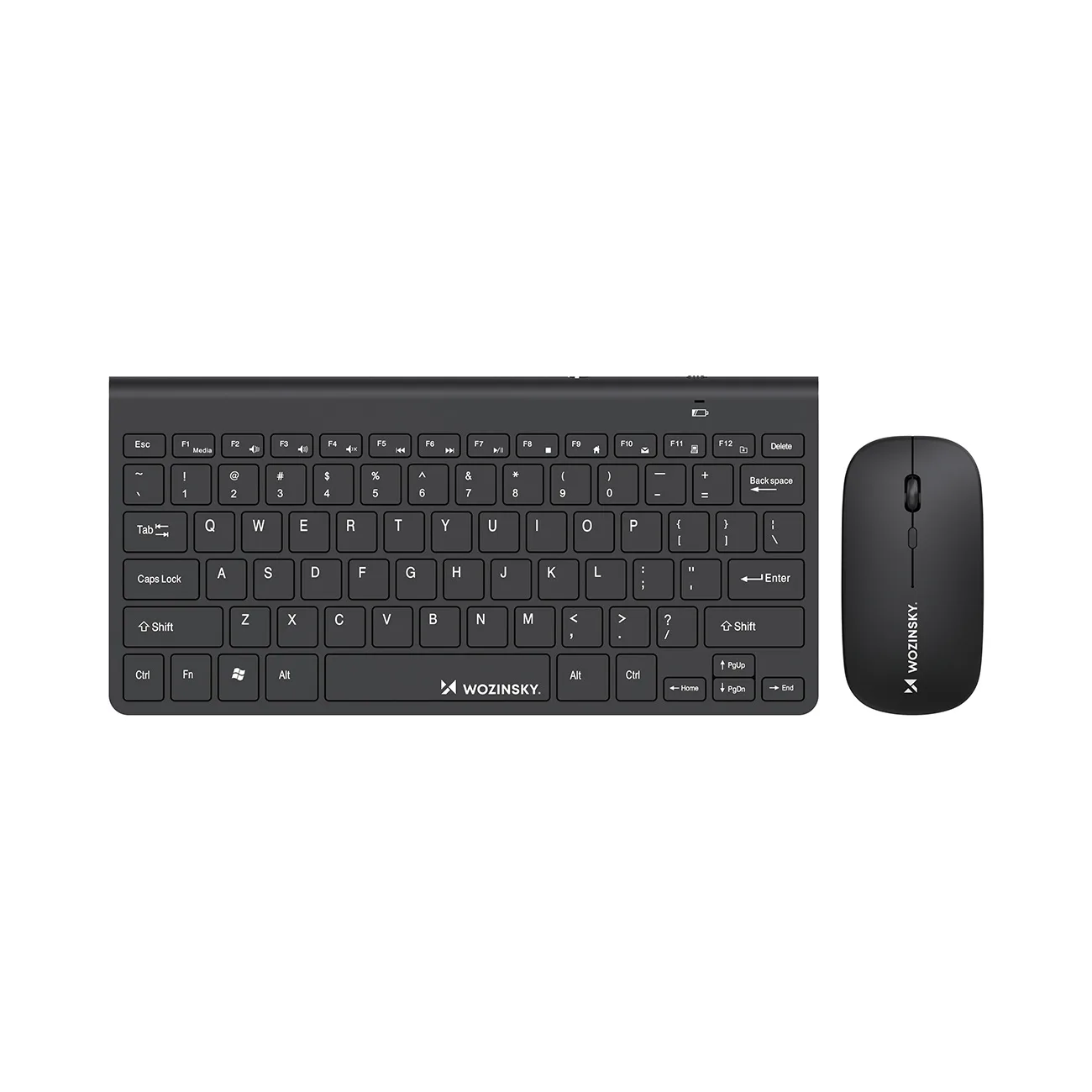 Set tastatură și mouse fără fir de 2,4 GHz - Negru 4