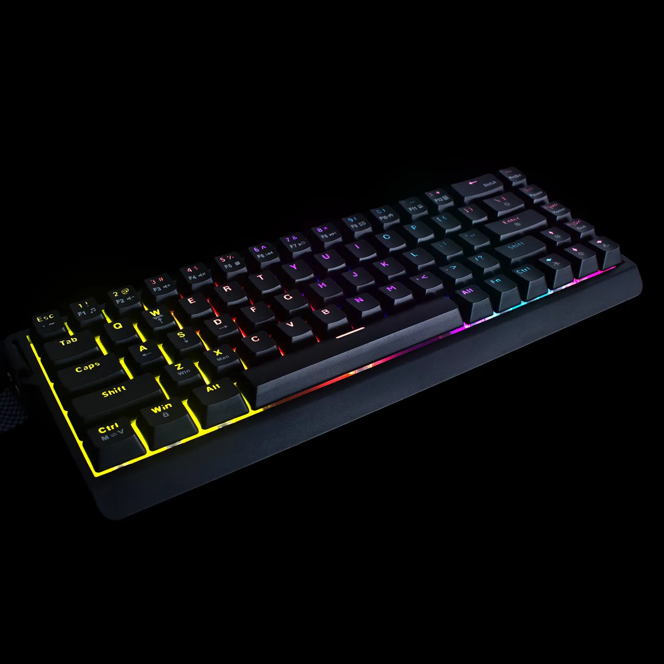 Tastatură mecanică de gaming cu iluminare RGB USB-A - Negru 8