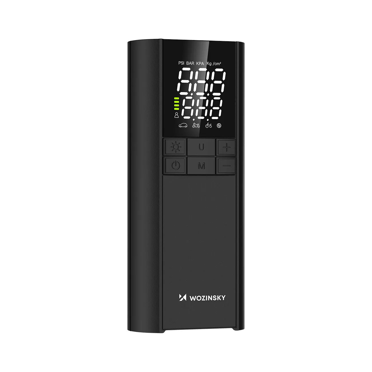 Kompresor pompka elektryczna powerbank latarka 150 PSI 8000mAh - czarny 4