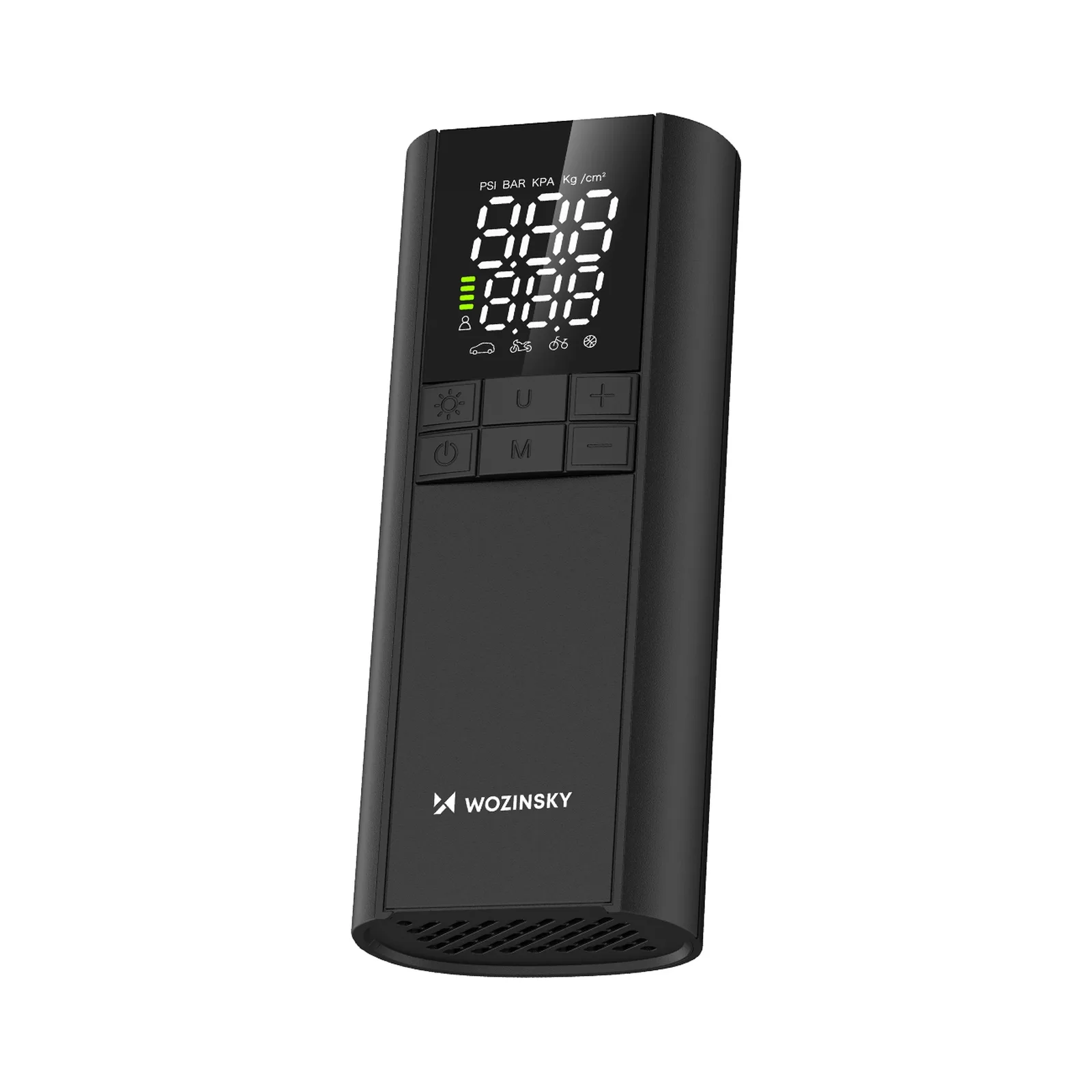Kompresor pompka elektryczna powerbank latarka 150 PSI 8000mAh - czarny 6