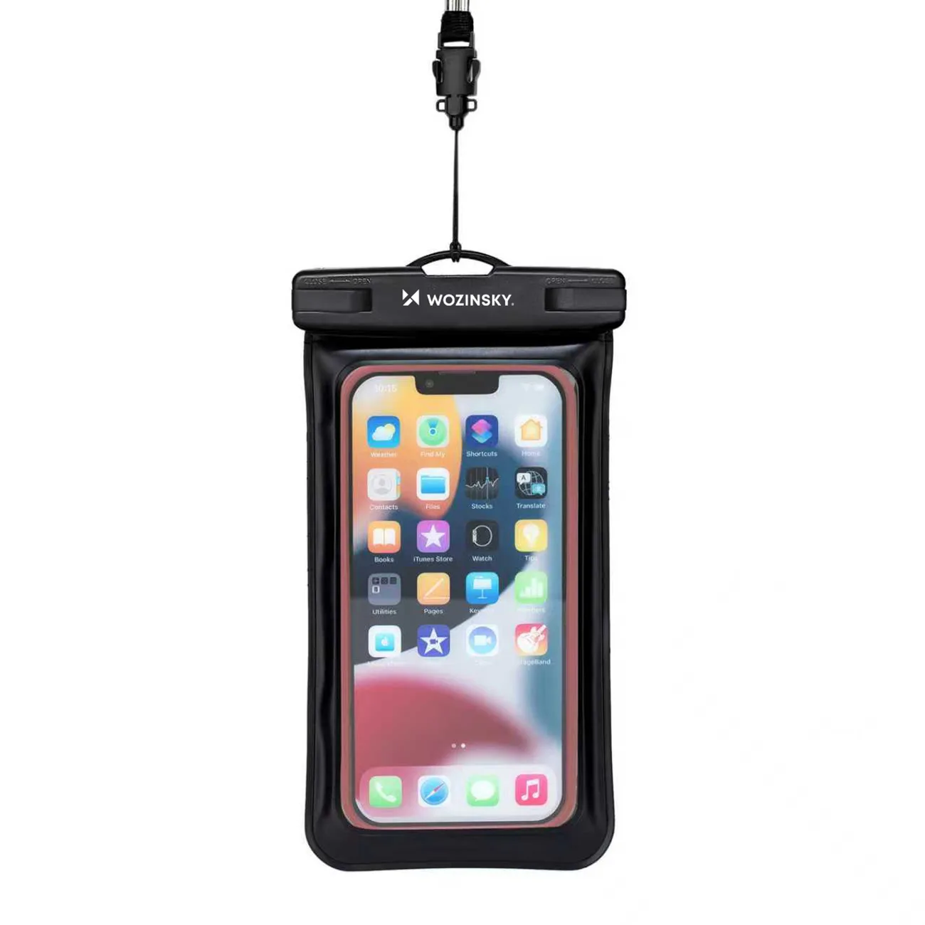Wasserdichte Schutzhülle für Mobiltelefone 187 x 110 mm – schwarz 2