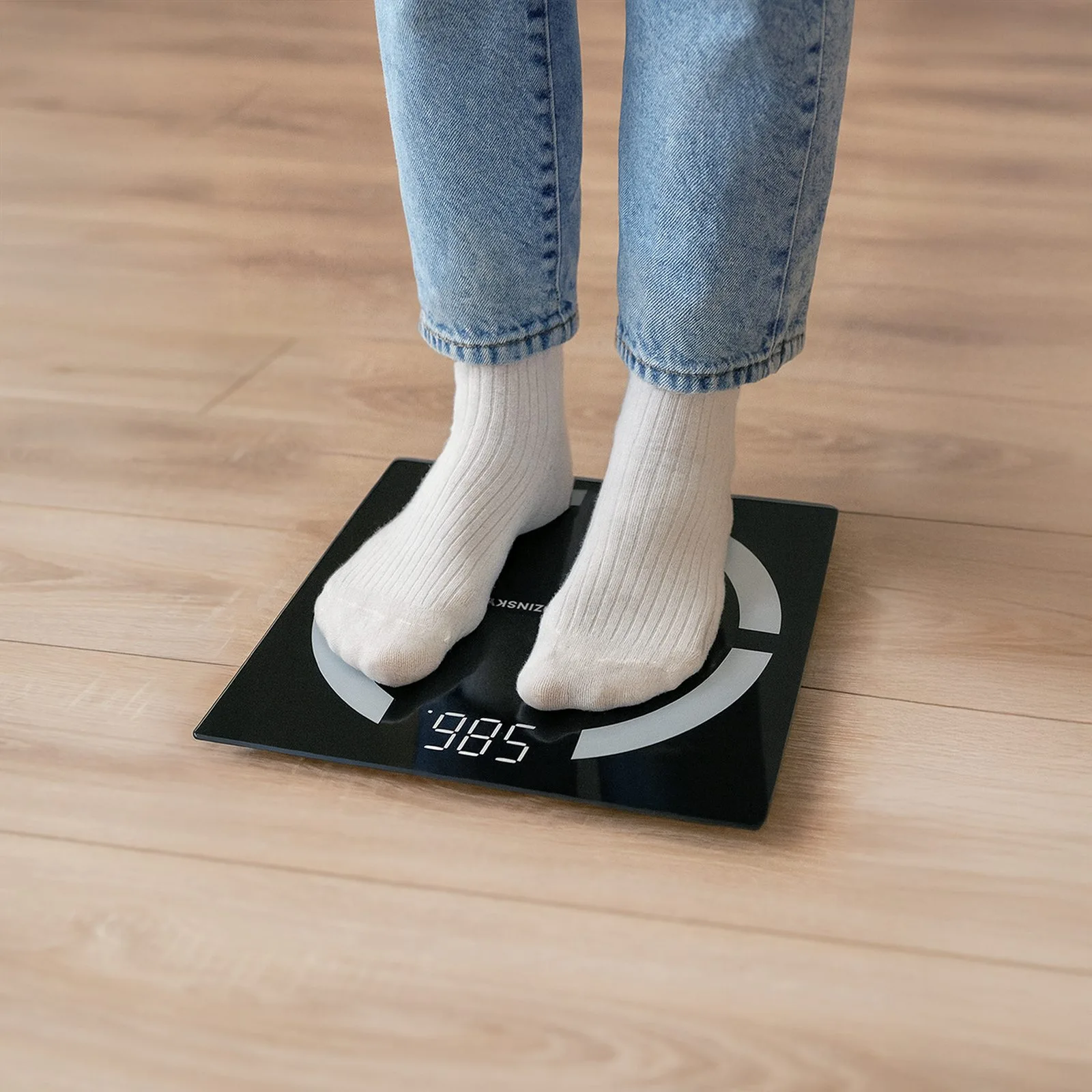 Intelligens Bluetooth-os mérleg, 180 kg - Fekete 3