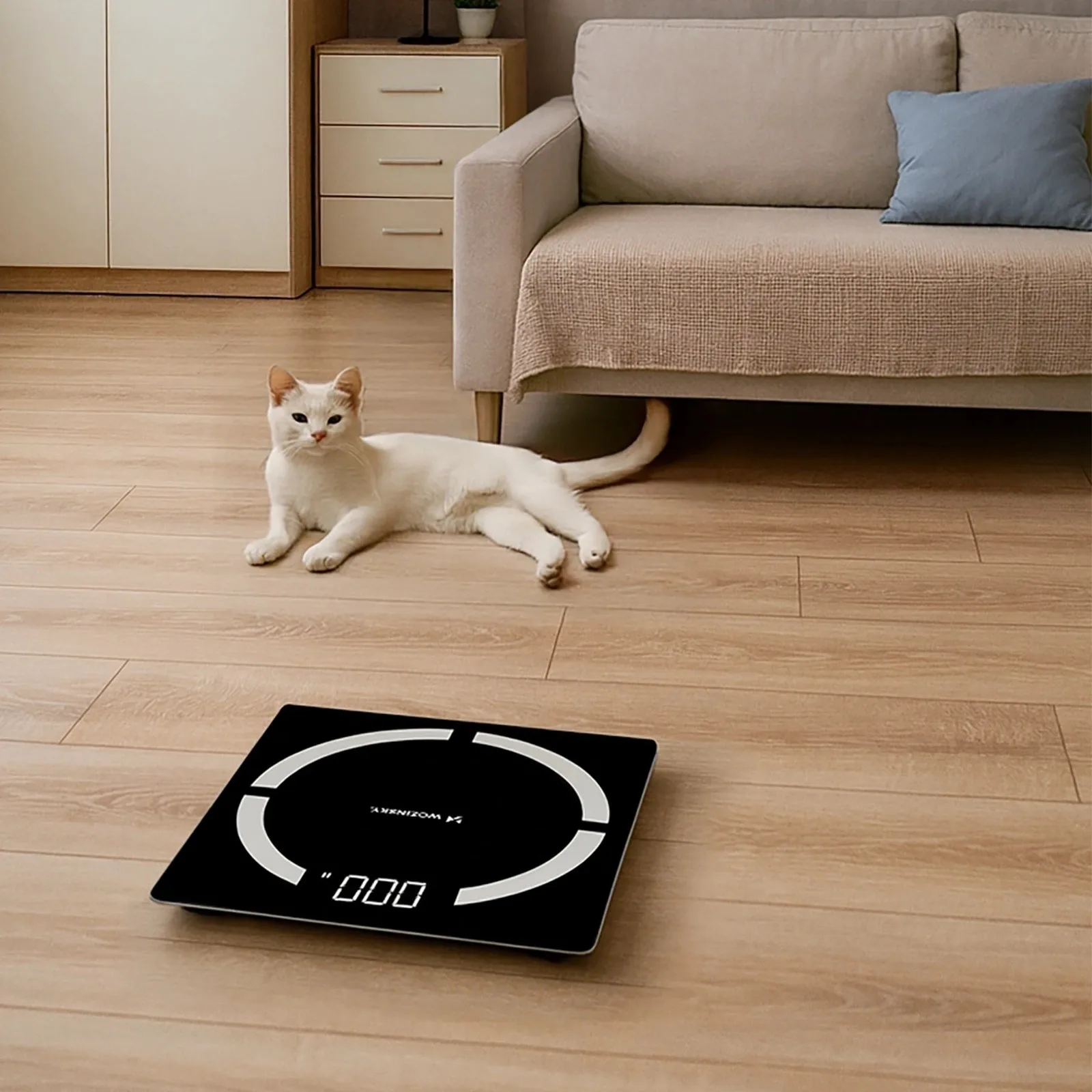 Intelligens Bluetooth-os mérleg, 180 kg - Fekete 4