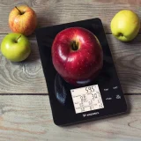 Intelligens konyhai mérleg kijelzővel és Bluetooth-alkalmazással, 10 kg – fekete 4