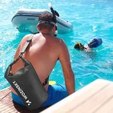 Worek torba wodoodporna outdoor na kajak SUP 20l - czarny 2