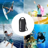 Worek torba wodoodporna outdoor na kajak SUP 20l - czarny 3