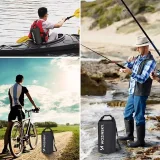 Worek torba wodoodporna outdoor na kajak SUP 20l - czarny 5