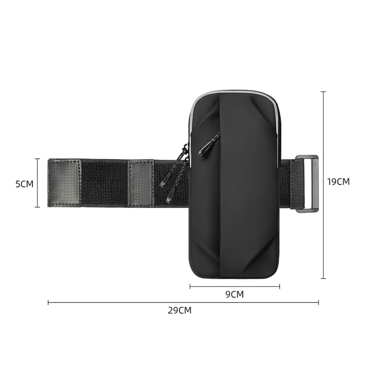 Armbandtasche für das Handy beim Laufen – schwarz 4
