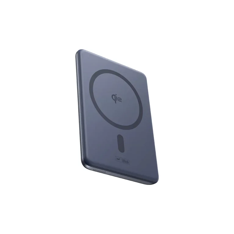 Ultravékony, 5000 mAh-s powerbank állvánnyal, PicoGo AM31 Qi2 MagSafe 20 W-os kábellel – szürke