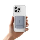 Ultra-tanki power bank od 5000 mAh s postoljem, PicoGo AM31 Qi2 MagSafe 20W kabel - sivi 5