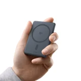 Ultra-tanki power bank od 5000 mAh s postoljem, PicoGo AM31 Qi2 MagSafe 20W kabel - sivi 7