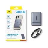 Ultra-tanki power bank od 5000 mAh s postoljem, PicoGo AM31 Qi2 MagSafe 20W kabel - sivi 9