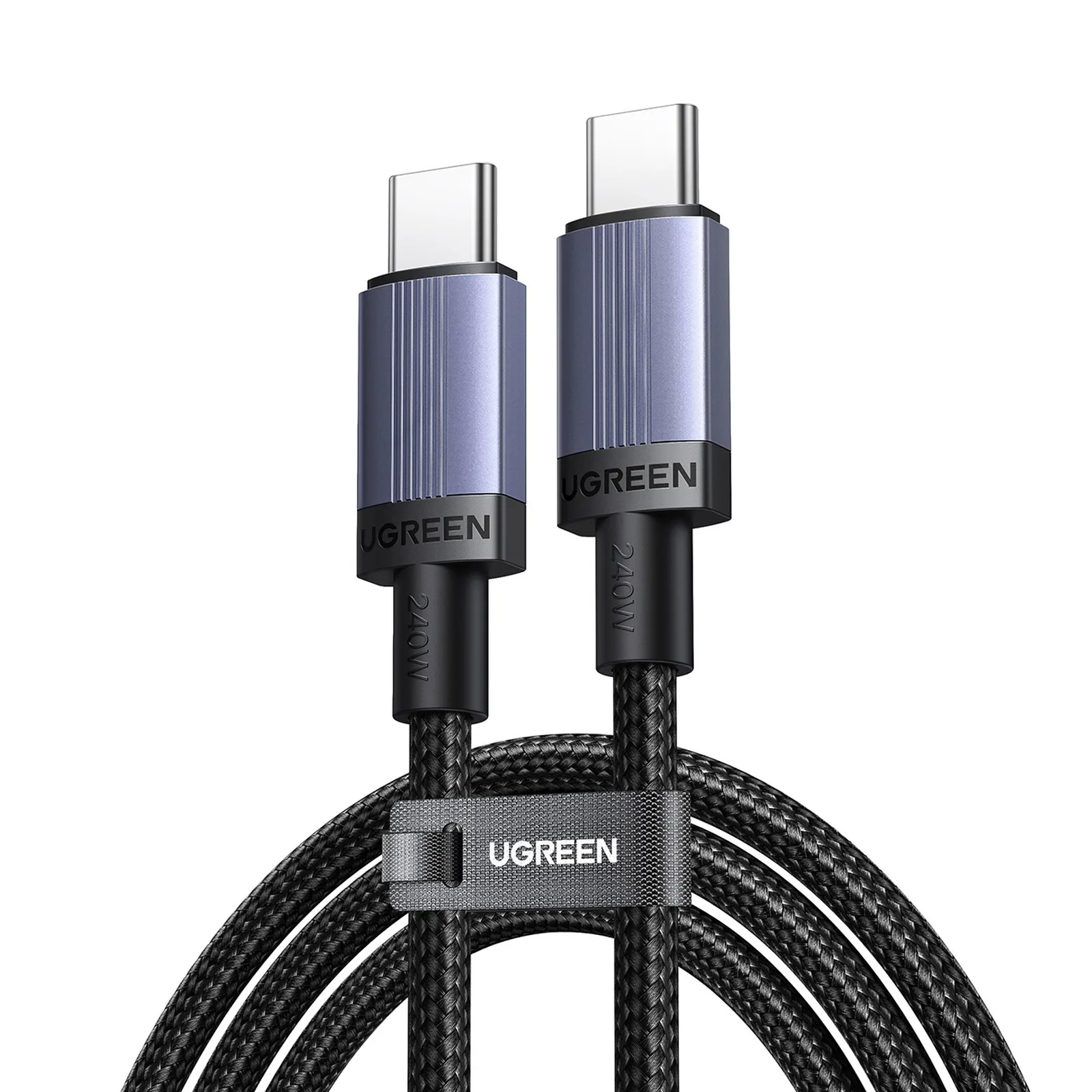 USB-C PD 240 W-os 3 m-es kábel – fekete