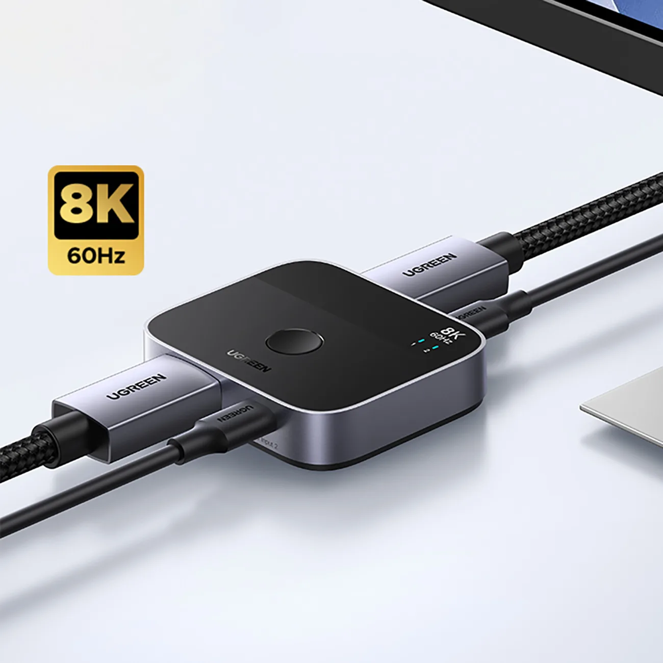 Preklopnik DisplayPort USB-C na USB-C - sivi 3