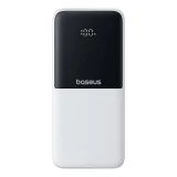 10000mAh 22,5W LiPo Power Bank s ugrađenim USB-C i iPhone Lightning kabelima - bijela 2