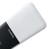 10000mAh 22,5W LiPo Power Bank s ugrađenim USB-C i iPhone Lightning kabelima - bijela 4