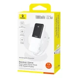 10000mAh 22,5W LiPo Power Bank s ugrađenim USB-C i iPhone Lightning kabelima - bijela 8