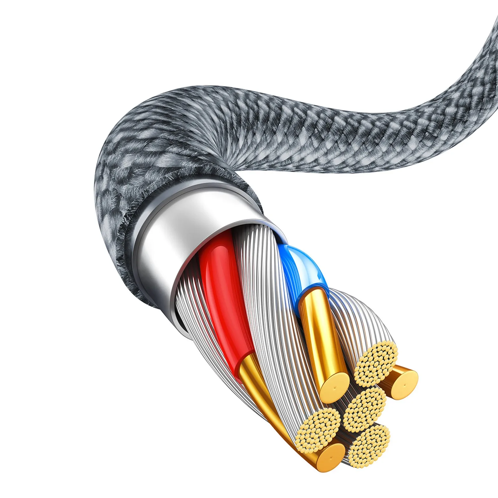 iPhone USB-zu-Lightning-Kabel 2,4 A, 2 m – Grau 7