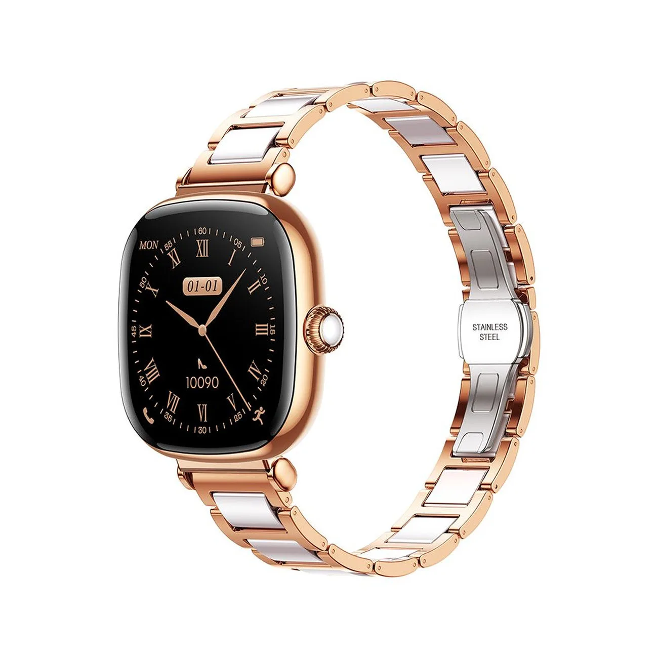 Smartwatch Starlight JR-FS1 z odbieraniem połączeń 2 paski - złoty 3