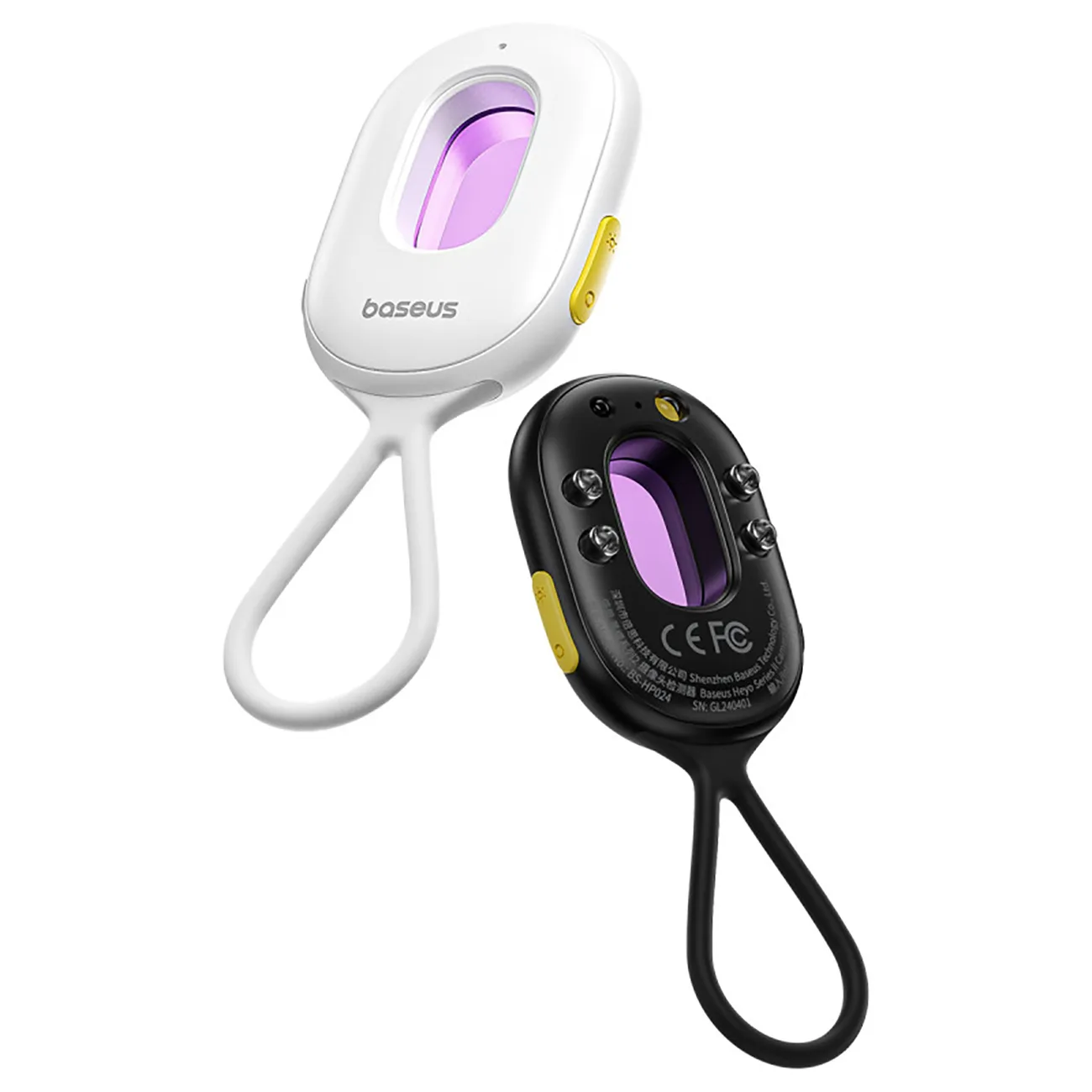 Hidden Camera Detector with Alarm, Mini Flashlight, and USB-A to USB-C Cable - Black 5