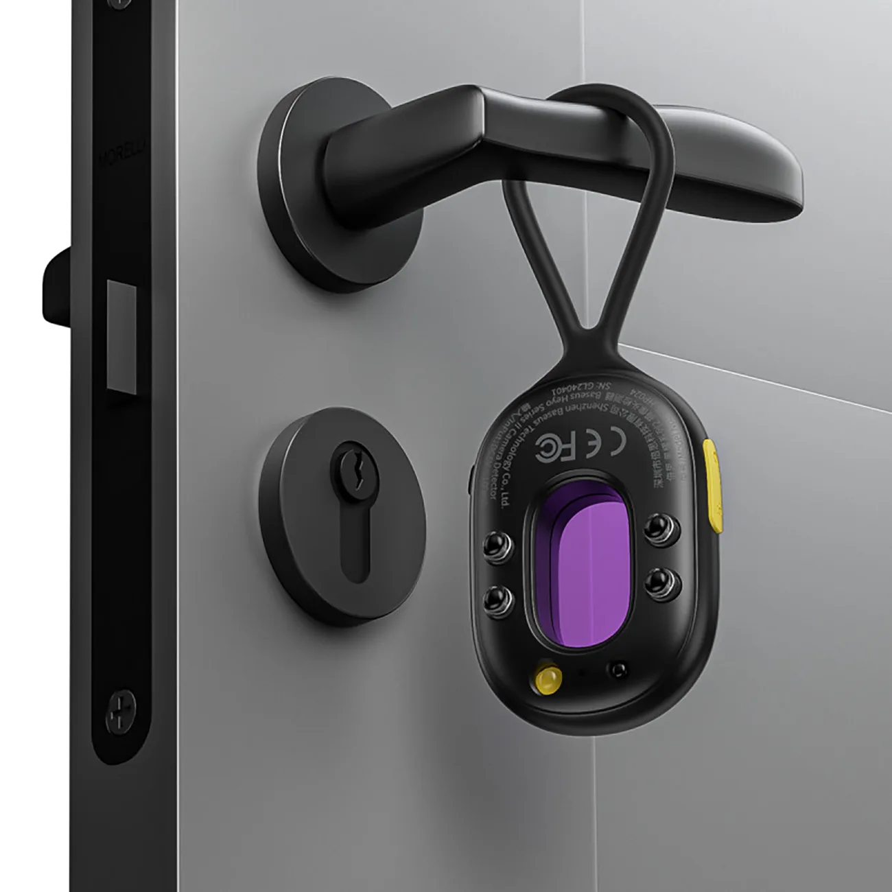 Hidden Camera Detector with Alarm, Mini Flashlight, and USB-A to USB-C Cable - Black 9