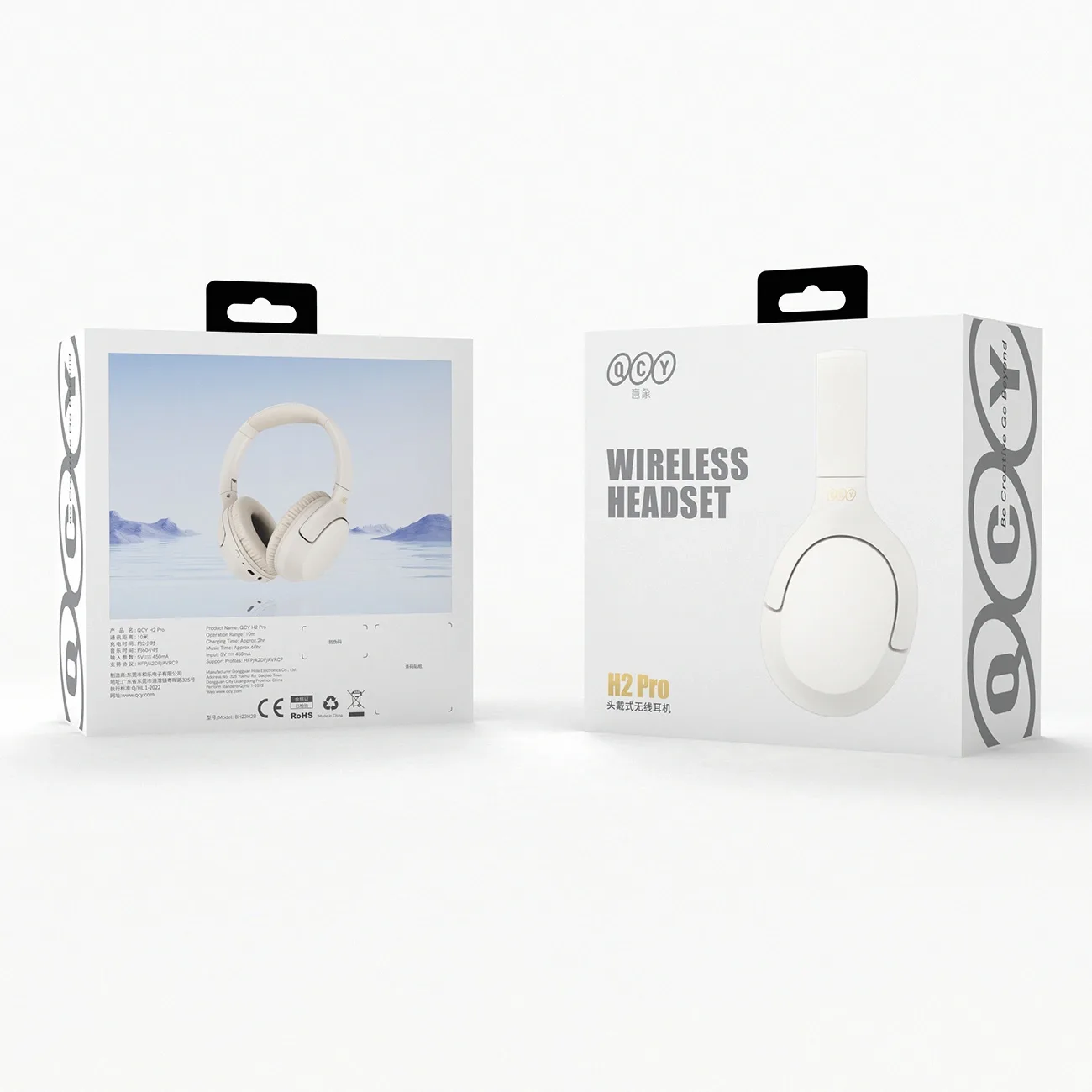H2 Pro ENC Bluetooth-Over-Ear-Kopfhörer – weiß 4