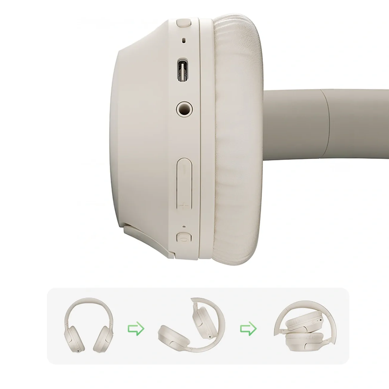 H2 Pro ENC Bluetooth-Over-Ear-Kopfhörer – weiß 5