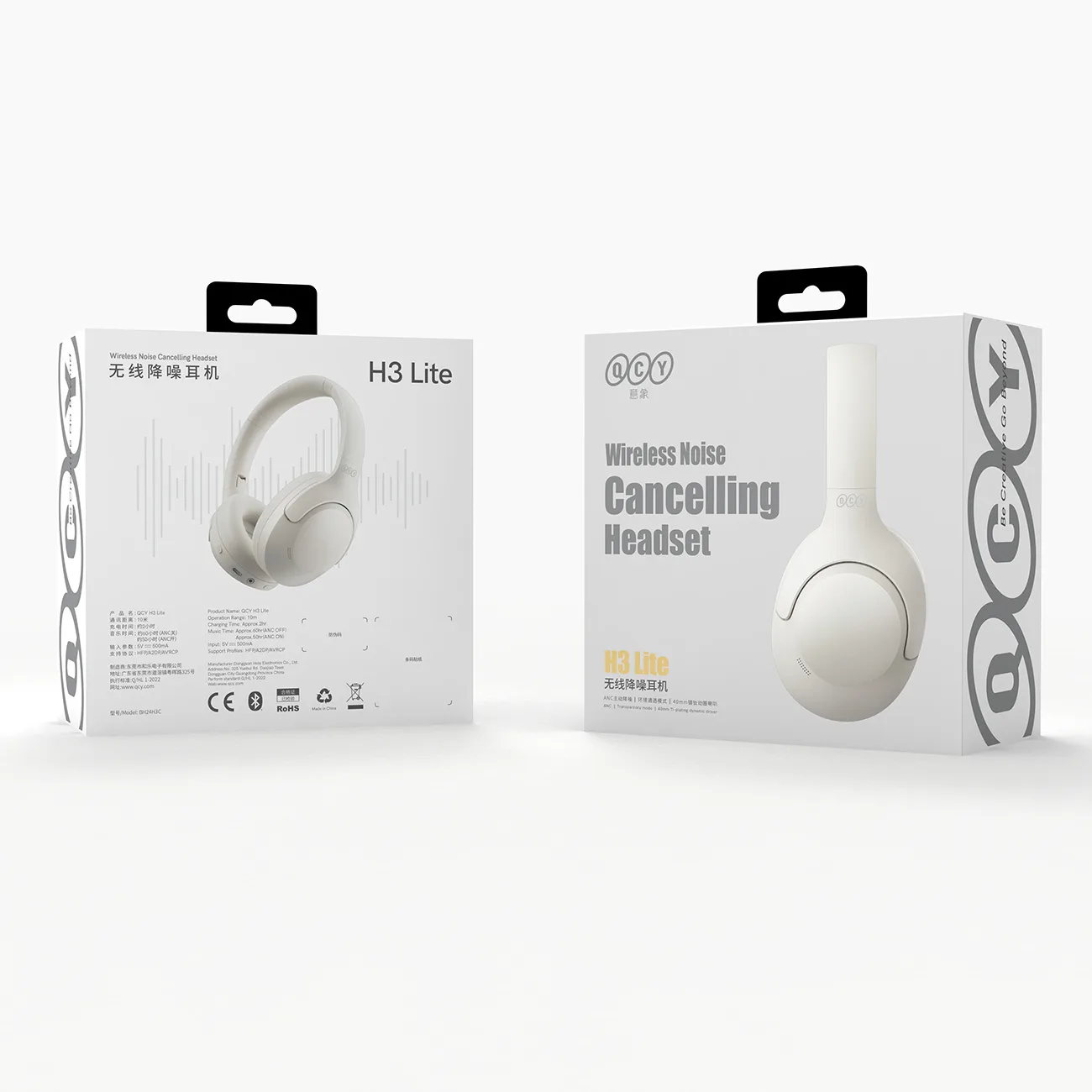 H3 Lite ANC Bluetooth vezeték nélküli fülhallgató - fehér 7