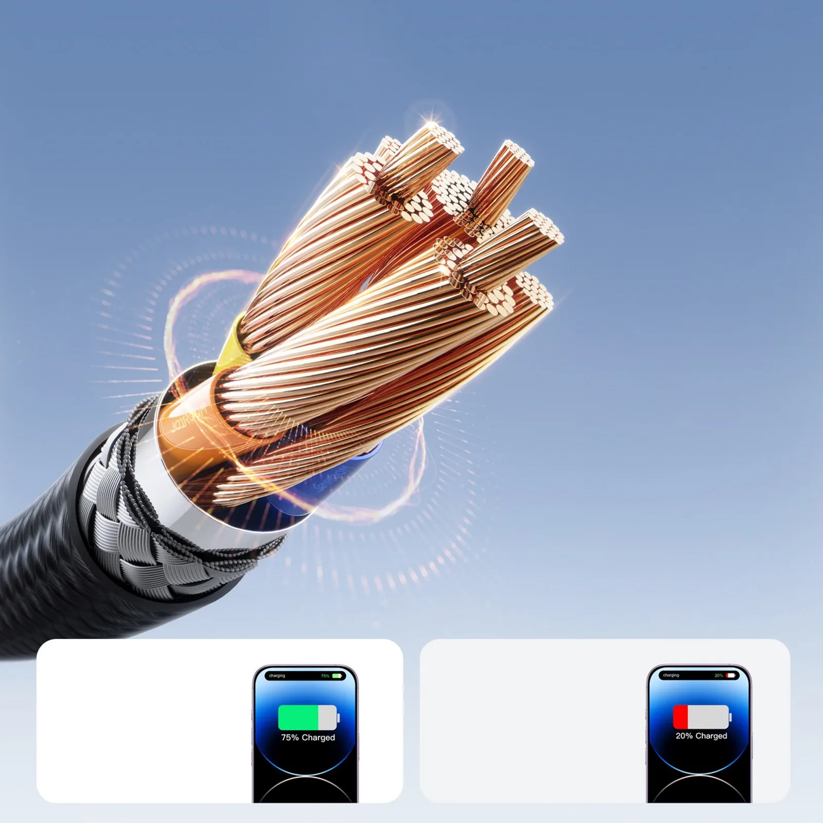 USB-A na iPhone Lightning kabel - Flash Series 3A 1m - crni 3
