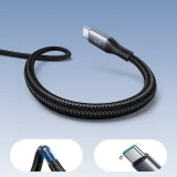 Kábel USB-A na USB-C Flash Series 3A 1 m – čierny 7