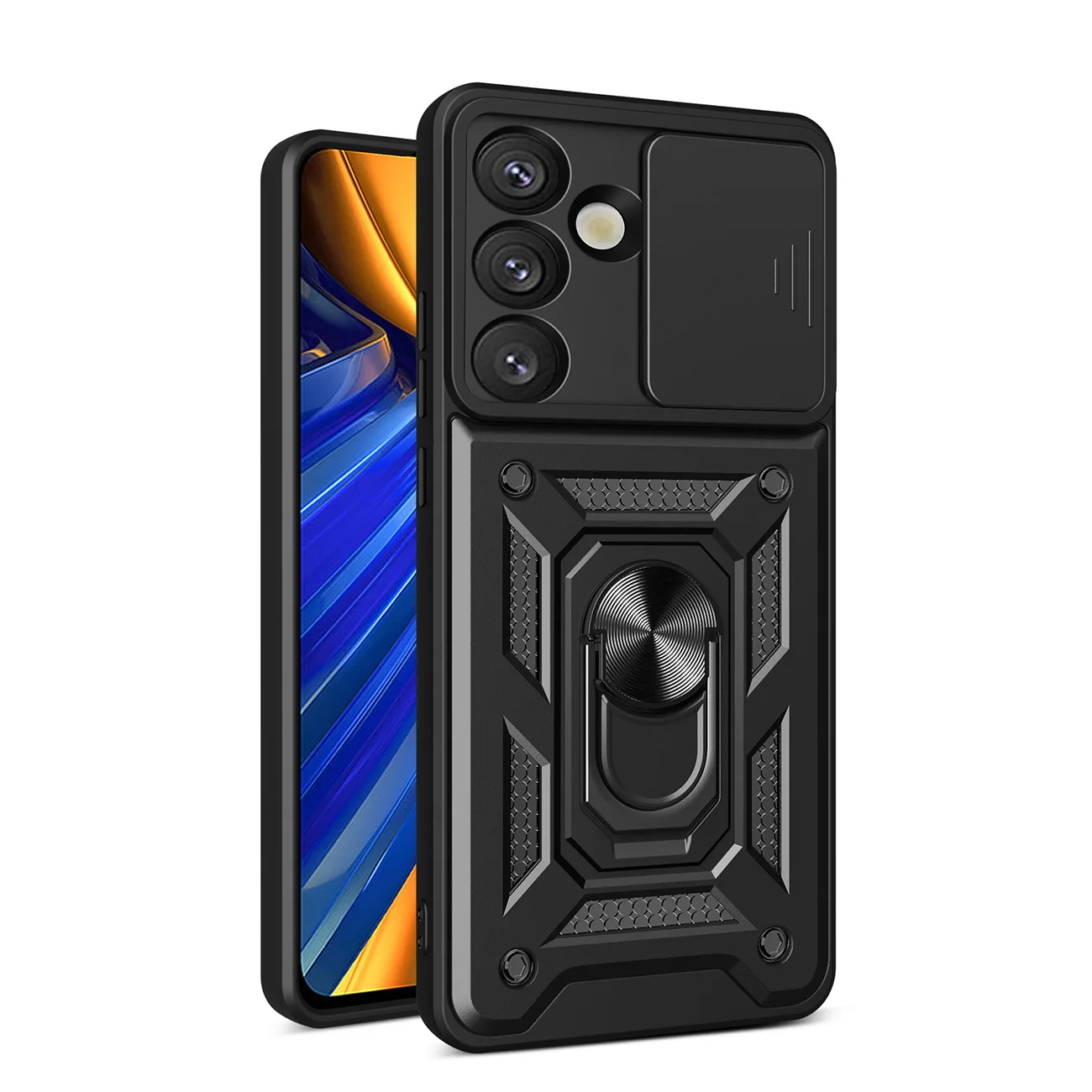 Etui pokrowiec na Samsung Galaxy S26 Plus Hybrid Armor Camshield - czarne Etui pokrowiec na Samsung Galaxy S26 Plus Hybrid Armor Camshield - czarne
