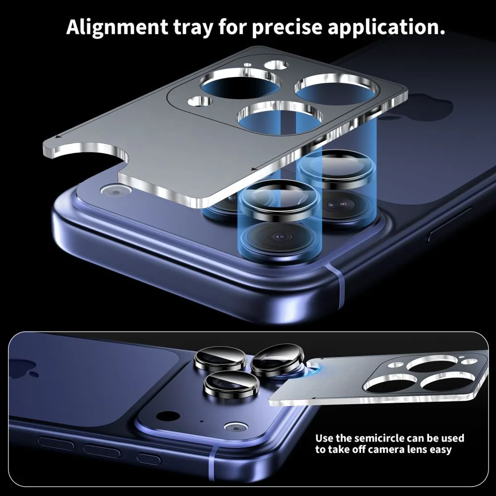 Poklopac za kameru za iPhone 14 Pro / Max / 15 Pro / Max / 16 Pro / Max / 17 Pro / Max - plavi 5