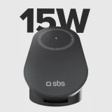 Bezdrôtová skladateľná nabíjacia stanica 3 v 1 pre iPhone, Apple Watch a AirPods QI2 MFI – čierna 2