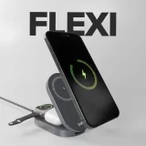 Bezdrôtová skladateľná nabíjacia stanica 3 v 1 pre iPhone, Apple Watch a AirPods QI2 MFI – čierna 7