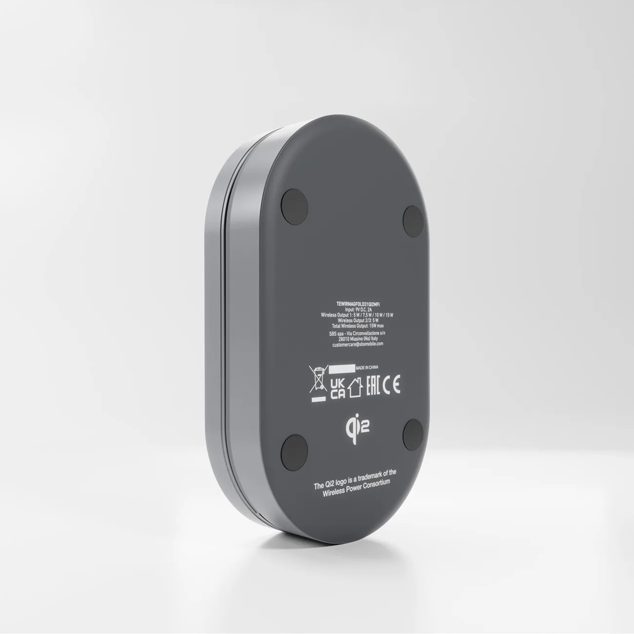Stacja ładująca 3w1 bezprzewodowa składana do iPhone Apple Watch AirPods QI2 MFI - czarna 8