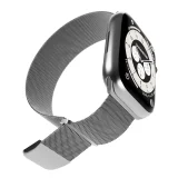 Nerezový remienok pre Apple Watch 38, 40, 41 mm Milanese – strieborný 4