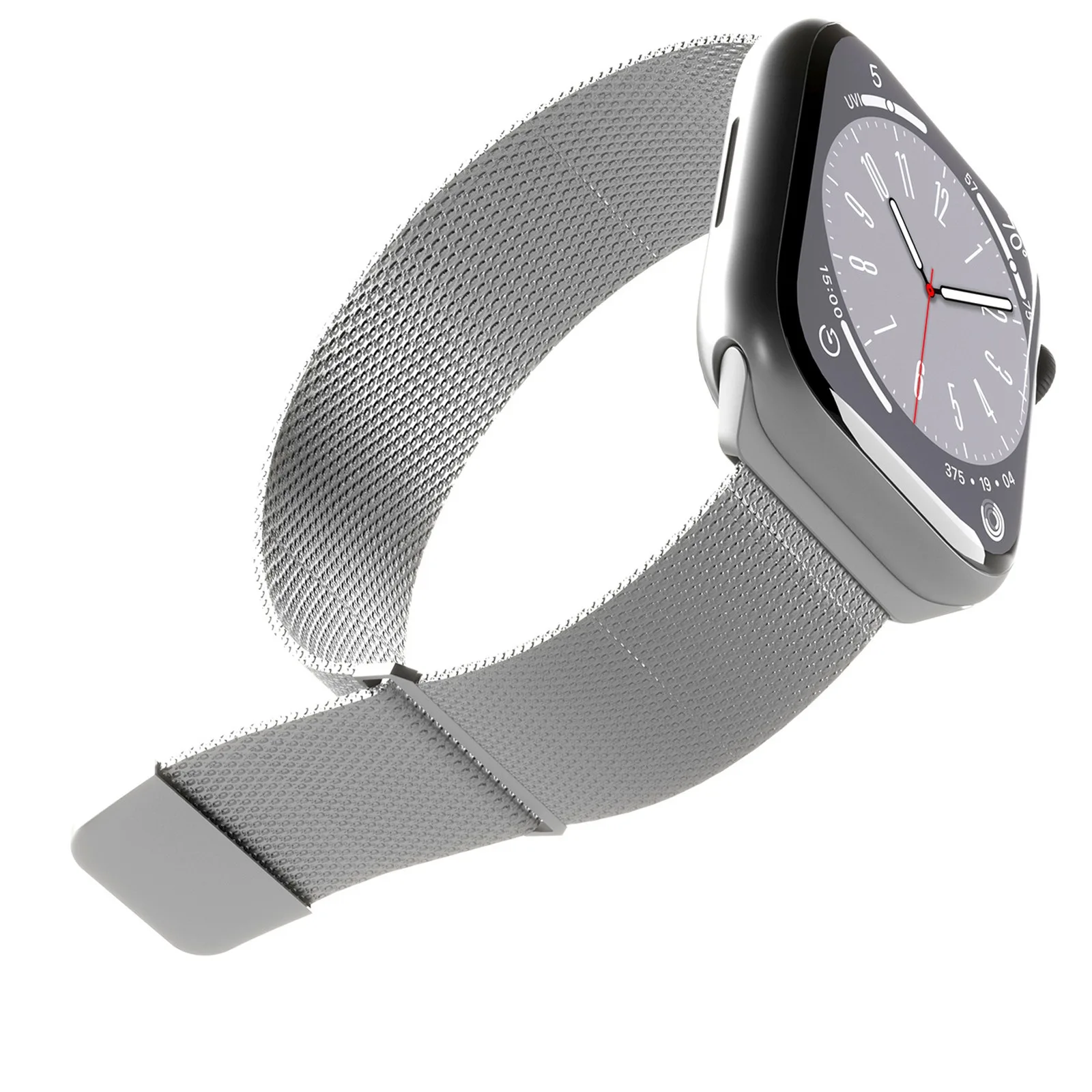Nerezový remienok pre Apple Watch 42, 44, 45, 49 mm Milanese – strieborný 3