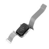 Rozsdamentes acél szíj Apple Watch 42, 44, 45, 49 mm-hez, milánói stílusú – ezüst 5