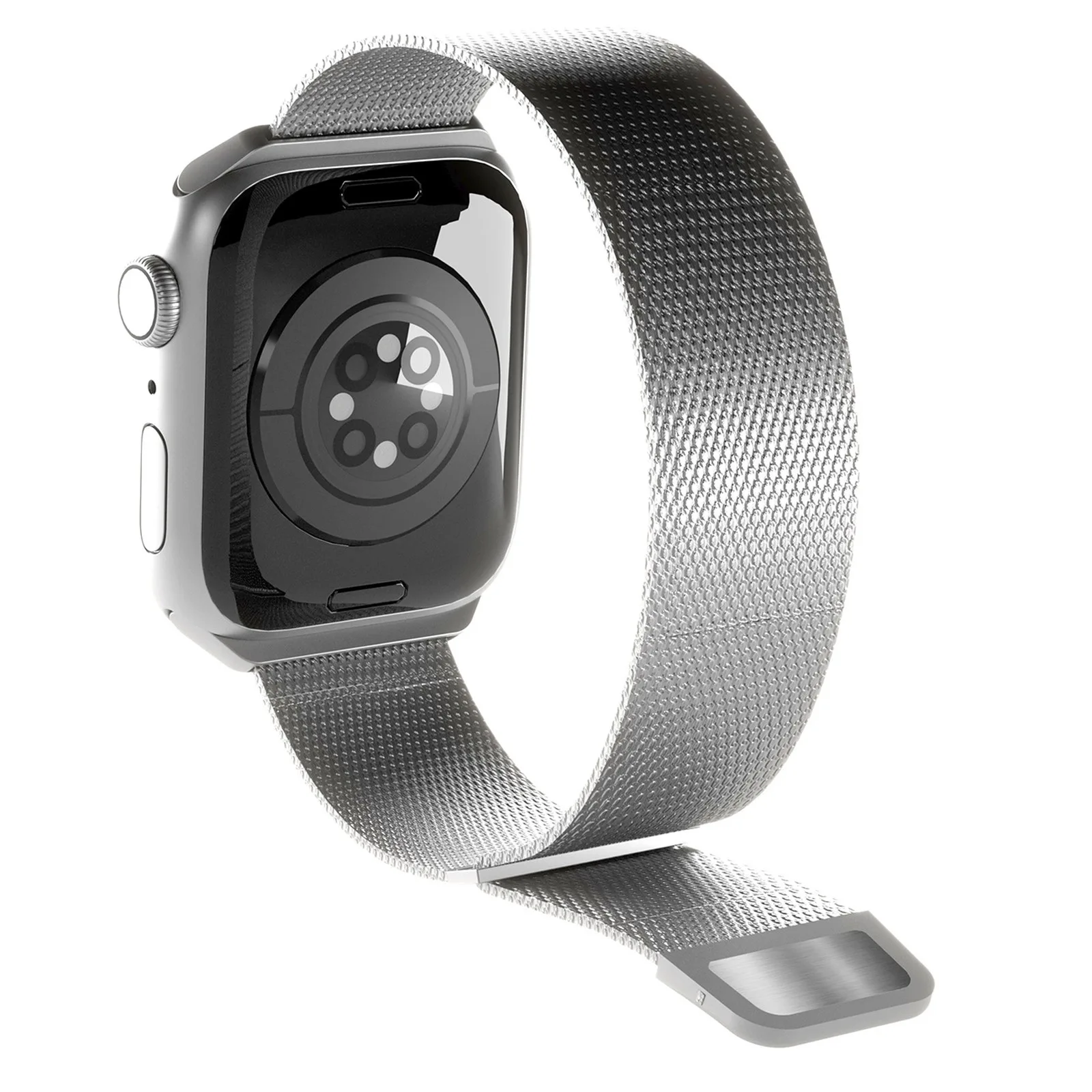 Nerezový remienok pre Apple Watch 42, 44, 45, 49 mm Milanese – strieborný 7