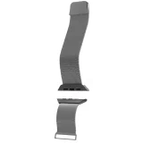Rozsdamentes acél szíj Apple Watch 42, 44, 45, 49 mm-hez, milánói stílusú – ezüst 9