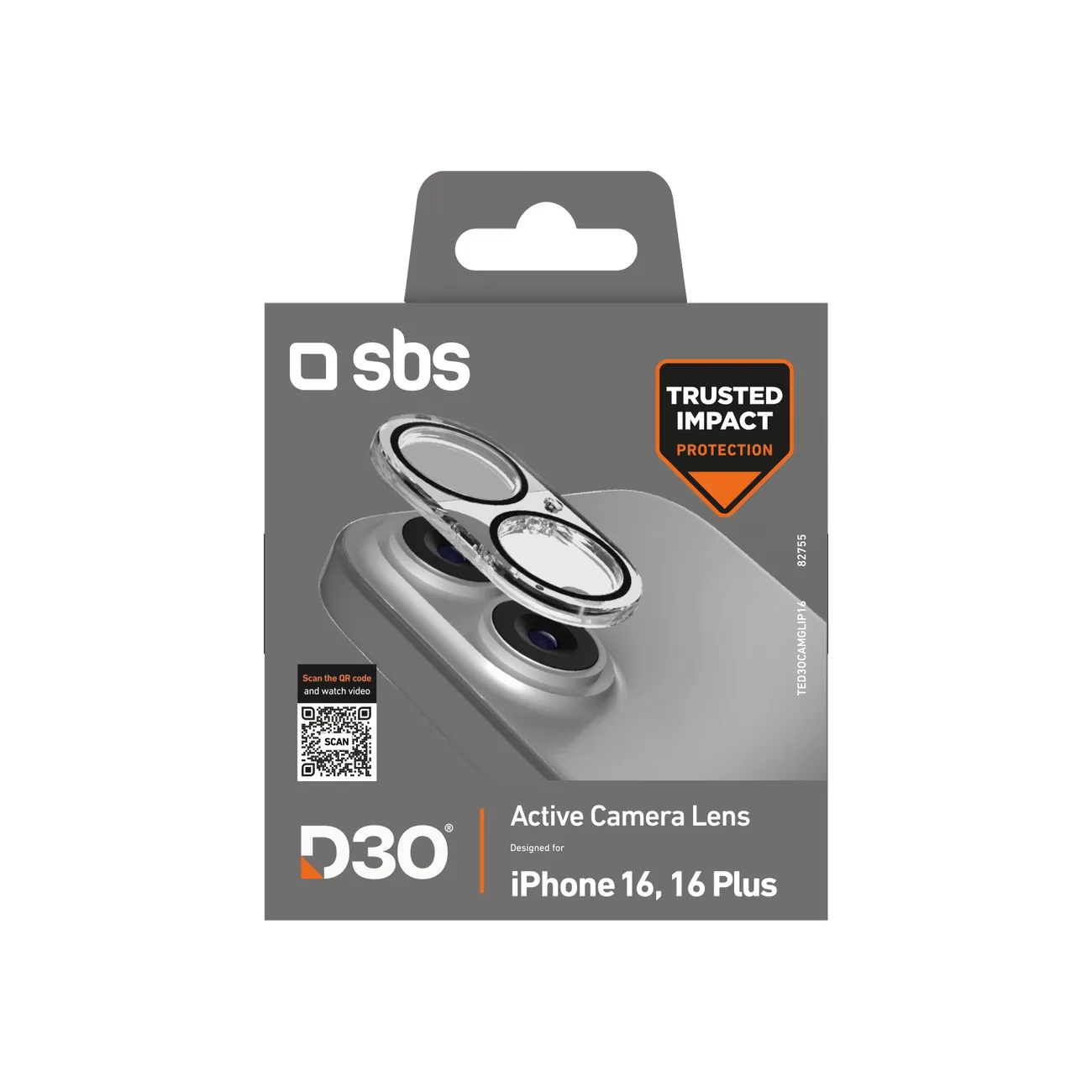 Protector din sticlă temperată pentru obiectivul camerei iPhone 16 / 16 Plus D3O 2