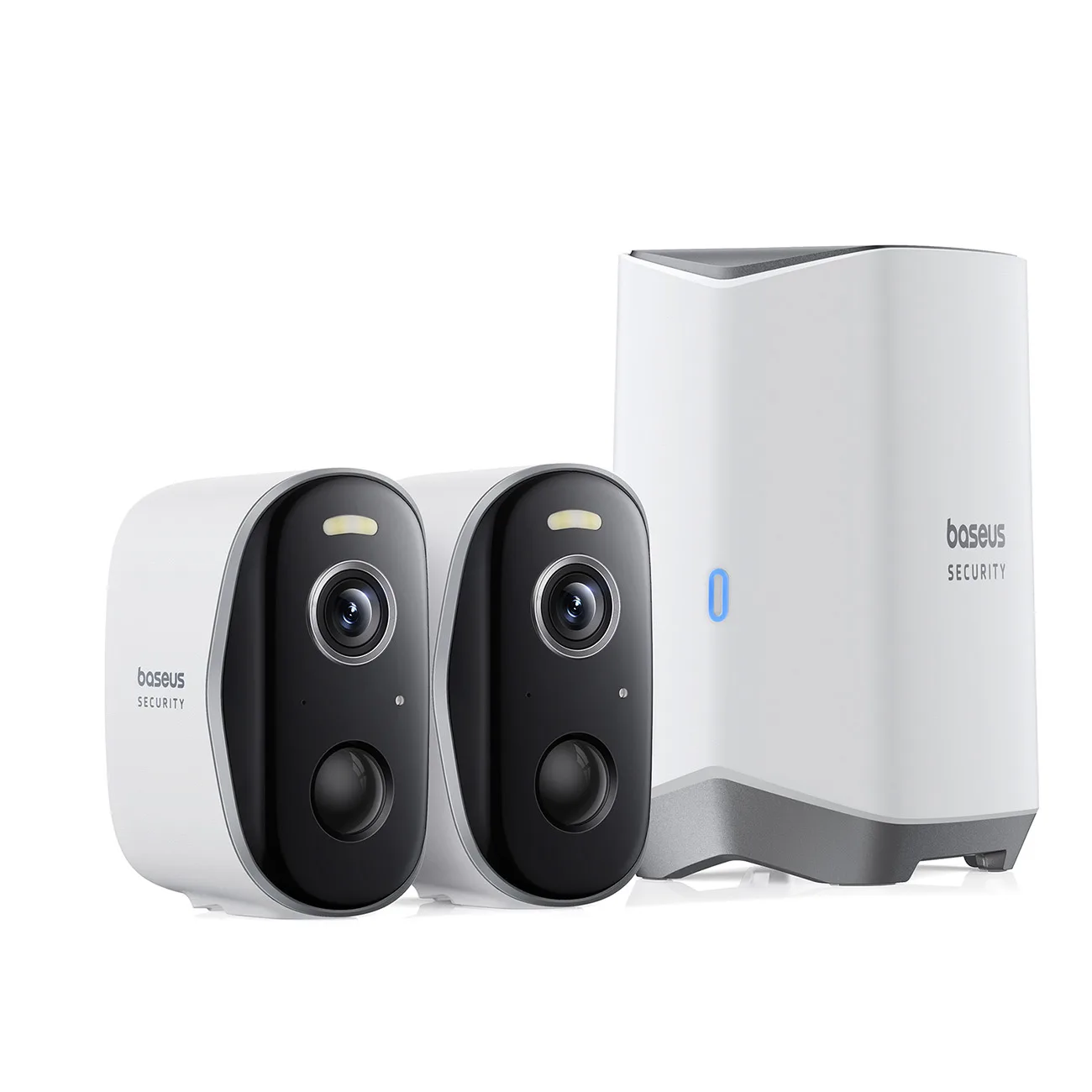 Outdoor Surveillance Kit: 2 2K Cameras, 16 GB, WiFi - White 2