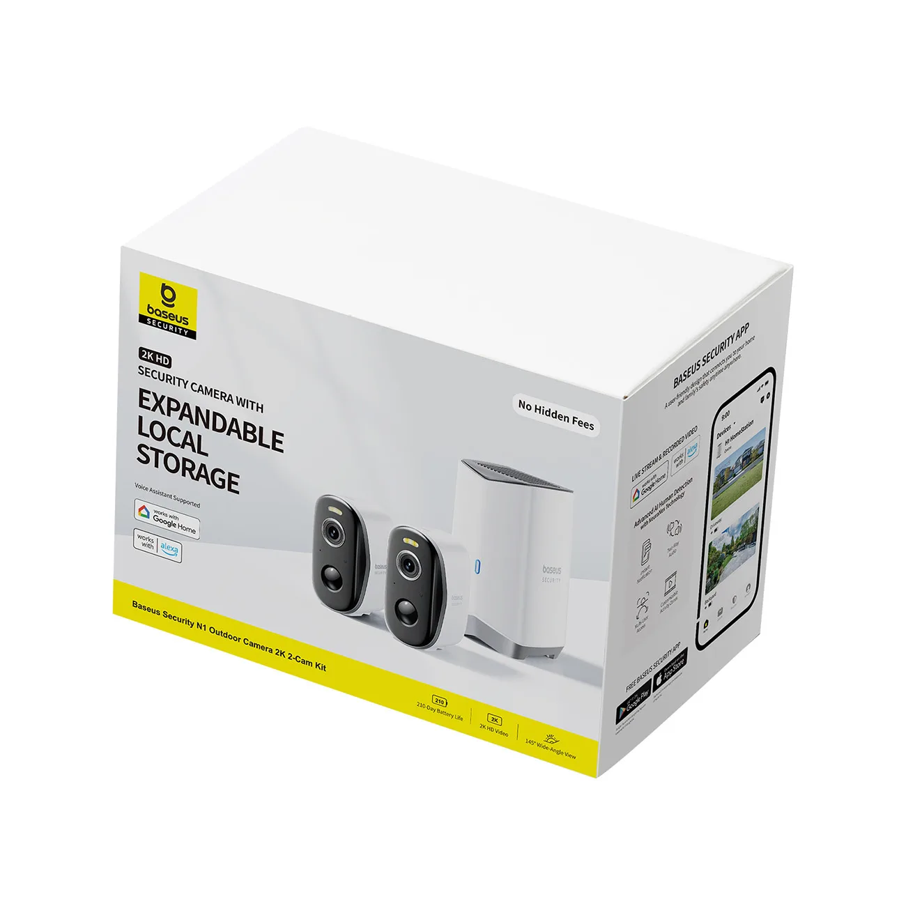 Outdoor Surveillance Kit: 2 2K Cameras, 16 GB, WiFi - White 4