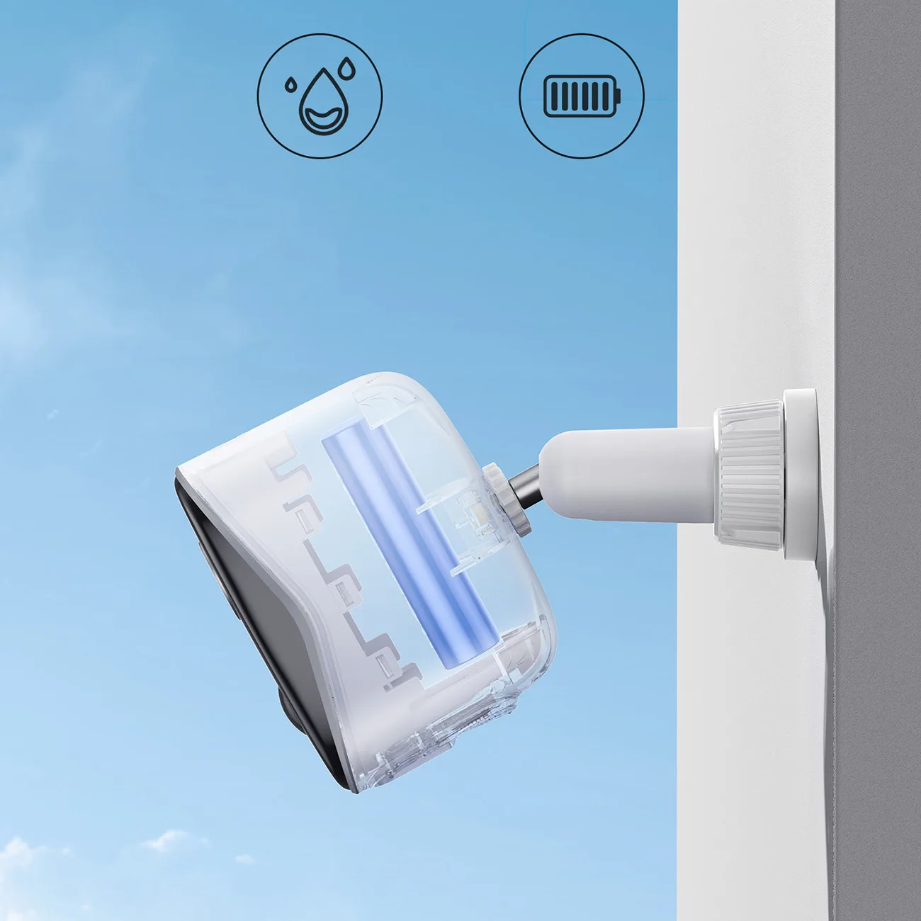 Outdoor Surveillance Kit: 2 2K Cameras, 16 GB, WiFi - White 8